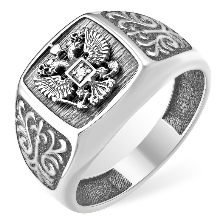 Кольцо, серебро, фианит, 11100311785-501